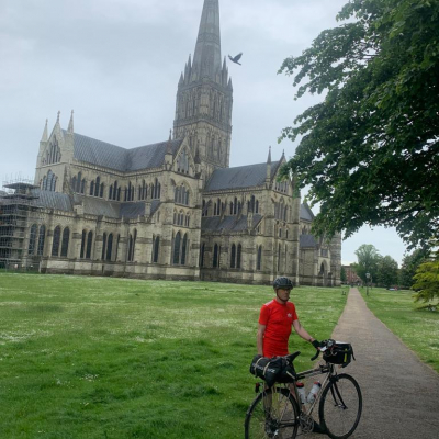 3 June - the incredible spire of Salisbury Cathedral
